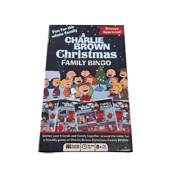 Charlie Brown Christmas Family Bingo Board Game..New SEALED!! 2-18 Players!! - Picture 1 of 2